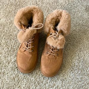Faux Fur-trim Lamar Boots